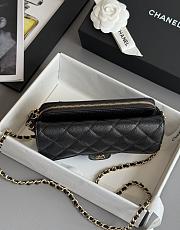 Chanel Black Wallet On Chain Black Caviar 19cm - 6