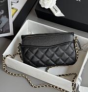 Chanel Black Wallet On Chain Black Caviar 19cm - 5