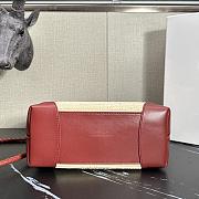 Bottega Veneta Small Andiamo Red Raffia Bag 25x20x10cm - 2