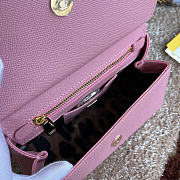 Dolce & Gabbana Sicily Handbag Pink 20x17x7cm - 6