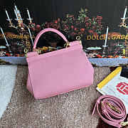 Dolce & Gabbana Sicily Handbag Pink 20x17x7cm - 3