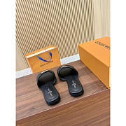 Louis Vuitton LV Mare Flat Mule Black Slides - 2