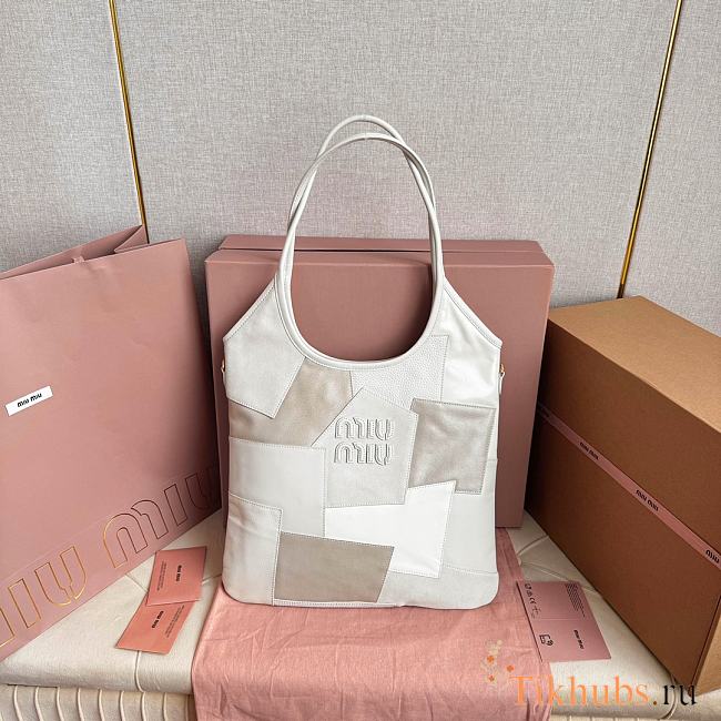 Miu Miu Ivy Tote White Bag 35x40cm - 1