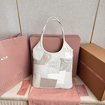 Miu Miu Ivy Tote White Bag 35x40cm