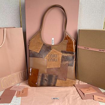 Miu Miu Ivy Tote Brown Bag 35x40cm