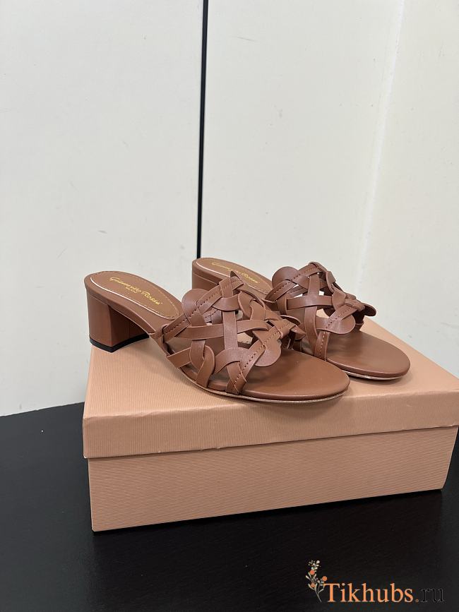Gianvito Rossi Amalfi 45 Brown Heel - 1