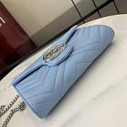Gucci Wallet Chain Blue 20x12x4cm - 5