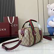 Gucci Mini GG Handbag Red 20x13x13cm - 5