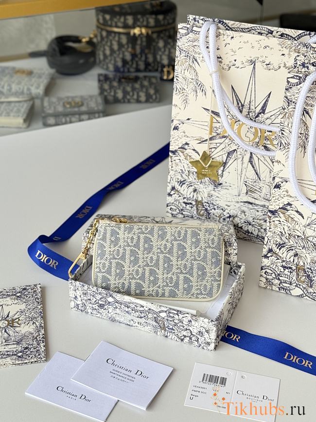 Dior Diortravel Zipped Pouch 14.5x7.6cm - 1