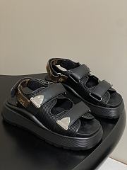 Louis Vuitton LV Chameleon Black Sandals - 1