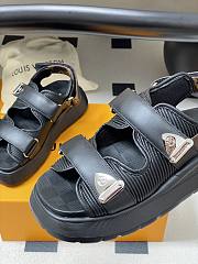 Louis Vuitton LV Chameleon Black Sandals - 5