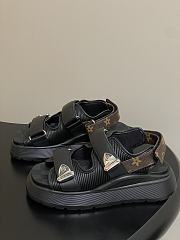 Louis Vuitton LV Chameleon Black Sandals - 3
