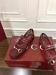 Gucci Women's Ballerina With Horsebit Red - 3