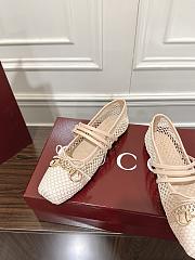 Gucci Women's Ballerina With Horsebit Beige - 3