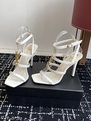 YSL White High Heel 10.5cm - 4