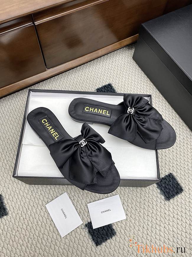 Chanel Black Slides 29 - 1