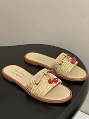 Louis Vuitton LV x TM Lily Flat Raffia Mule - 1
