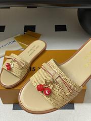Louis Vuitton LV x TM Lily Flat Raffia Mule - 5