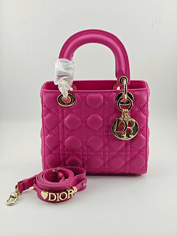 Dior Small Lady Bag Fuchsia 20cm