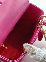 Dior Small Lady Bag Fuchsia 20cm - 2