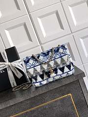 Chanel Mini Flap Bag Sequin Blue 20cm - 1