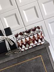 Chanel Mini Flap Bag Sequin Brown 20cm - 1