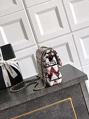 Chanel Mini Flap Bag Sequin Brown 20cm - 4
