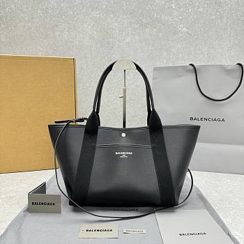 Balenciaga Biarritz Small Tote Bag Black 28x26x13cm