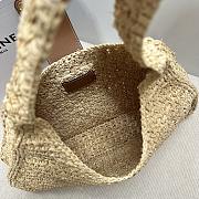 Celine Cabas Triangle Raffia Calfskin 45x23x6cm - 4