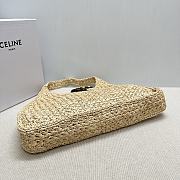 Celine Cabas Triangle Raffia Calfskin 45x23x6cm - 3