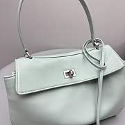 Balenciaga Rodeo Small Handbag Green Smooth 27x8x21cm - 6