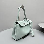 Balenciaga Rodeo Small Handbag Green Smooth 27x8x21cm - 5