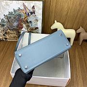 Hermes Kelly Bag Blue Grey 28cm - 5