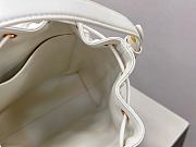 Dior Small Caro Bucket Bag White Lambskin 20x24x9cm - 5