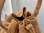 Dior Small Caro Bucket Bag Tan Lambskin 20x24x9cm - 5