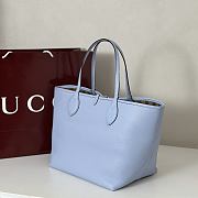 Gucci Totissima Large Reversible Tote Bag Blue 30 (50)x27x23cm - 5