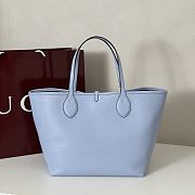 Gucci Totissima Large Reversible Tote Bag Blue 30 (50)x27x23cm - 4