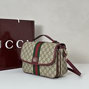 Gucci Ophidia Medium Handbag Red 24x17.5x11.5cm - 5