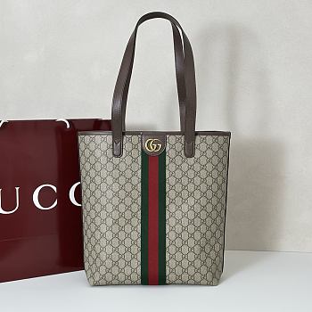 Gucci Ophidia Medium Tote Bag Brown 30x36x12cm