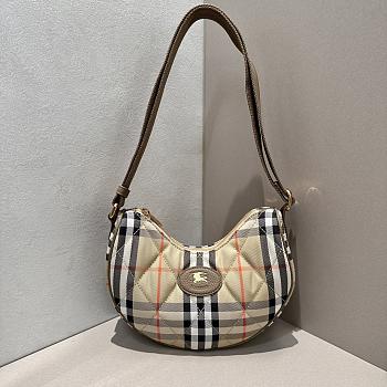Burberry Horseshoe Crossbody Bag Beige 24x18x7cm