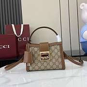 Gucci Padlock Small Top Handle Bag Brown 20x13.5x8cm - 1