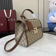 Gucci Medium Padlock Bag Brown 26x18x11.5cm - 6