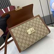 Gucci Medium Padlock Bag Brown 26x18x11.5cm - 3