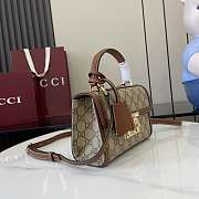 Gucci Small Padlock Top Handle Bag Brown 20x13.5x8cm - 6