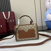 Gucci Small Padlock Top Handle Bag Brown 20x13.5x8cm - 4