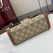 Gucci Small Padlock Top Handle Bag Brown 20x13.5x8cm - 2