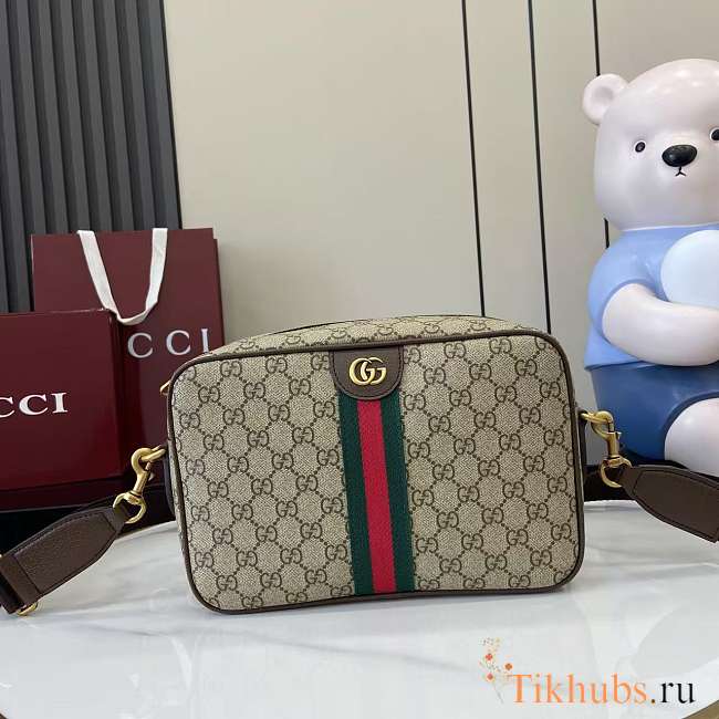 Gucci Ophidia Medium Crossbody Bag Brown 28.5x18x7.5cm - 1