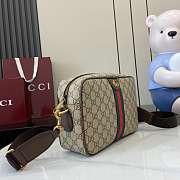 Gucci Ophidia Medium Crossbody Bag Brown 28.5x18x7.5cm - 5