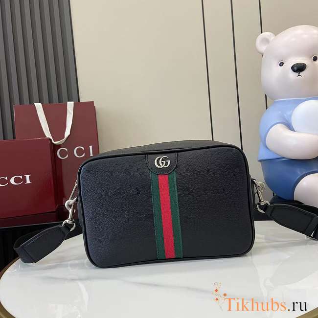 Gucci Ophidia Medium Crossbody Bag Black 28.5x18x7.5cm - 1