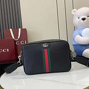 Gucci Ophidia Medium Crossbody Bag Black 28.5x18x7.5cm - 1
